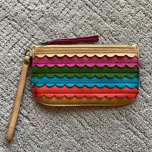 Relic Scalloped Multicolor Wristlet